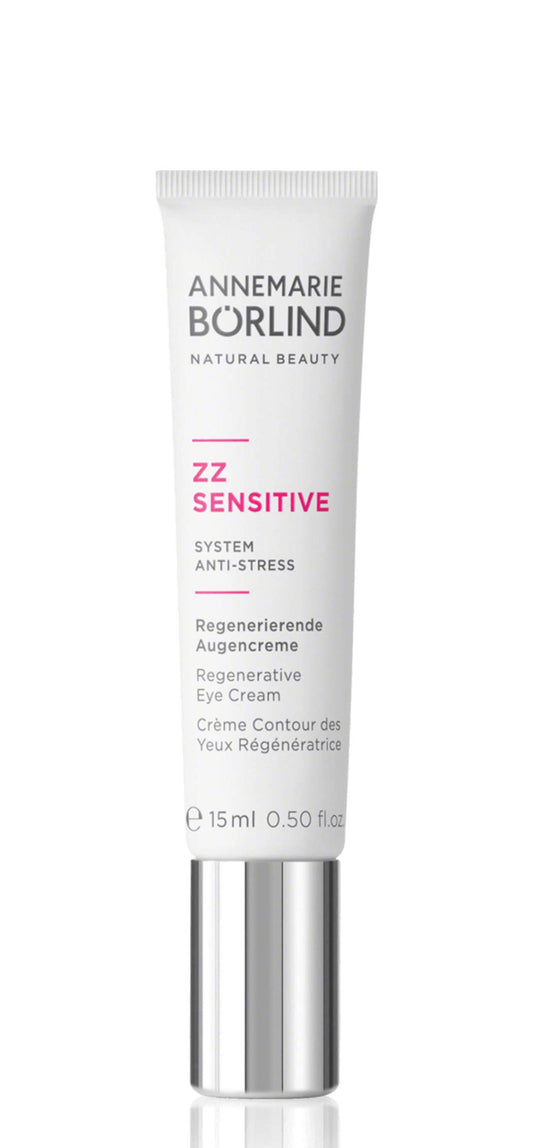 ANNEMARIE BÖRLIND ZZ SENSITIVE Eye Cream bottle close-up; supports delicate eye skin.
