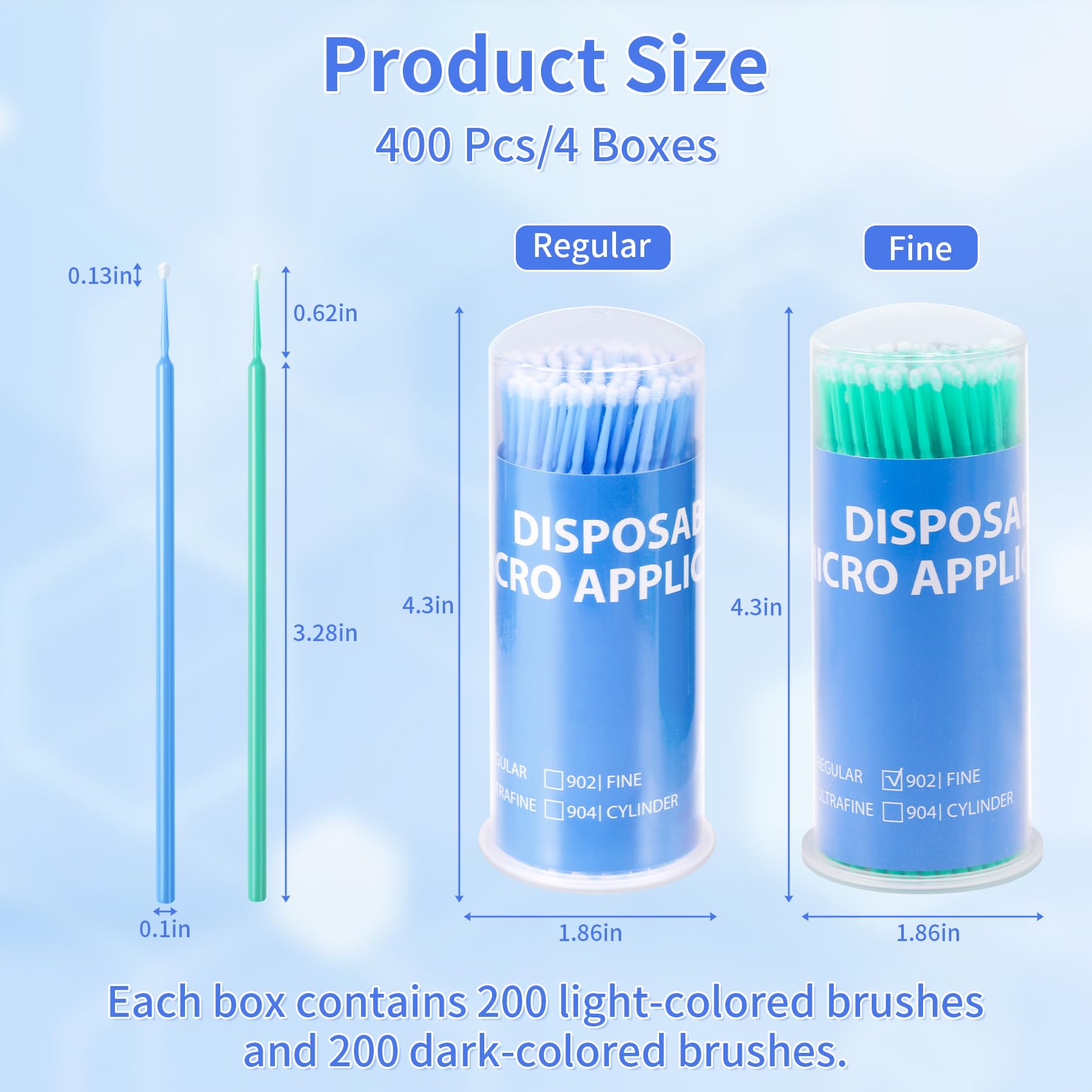 Annhua dental office micro-applicator for small-area bonding and etch placement