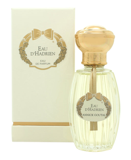 Annick Goutal Eau D'Hadrien bottle—bright citrus and herbal notes for elegant evenings.