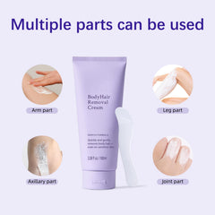 Annsky underarms use to minimize irritation while dissolving coarse hair.