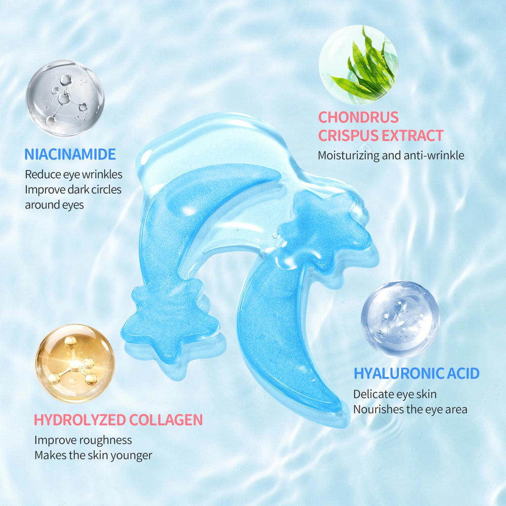 ANPODE cooling hydrogel patches apply under-eye for a refreshed daytime look