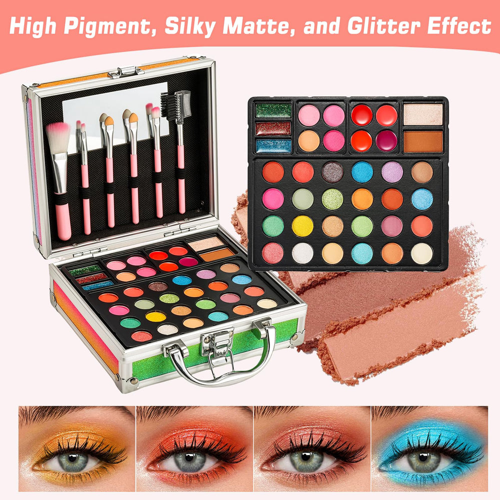 Anpro 24-color eyeshadow palette with rich pigmentation for versatile looks
