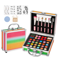 Anpro makeup brushes, mirror, wipe, and linen bag for complete setup