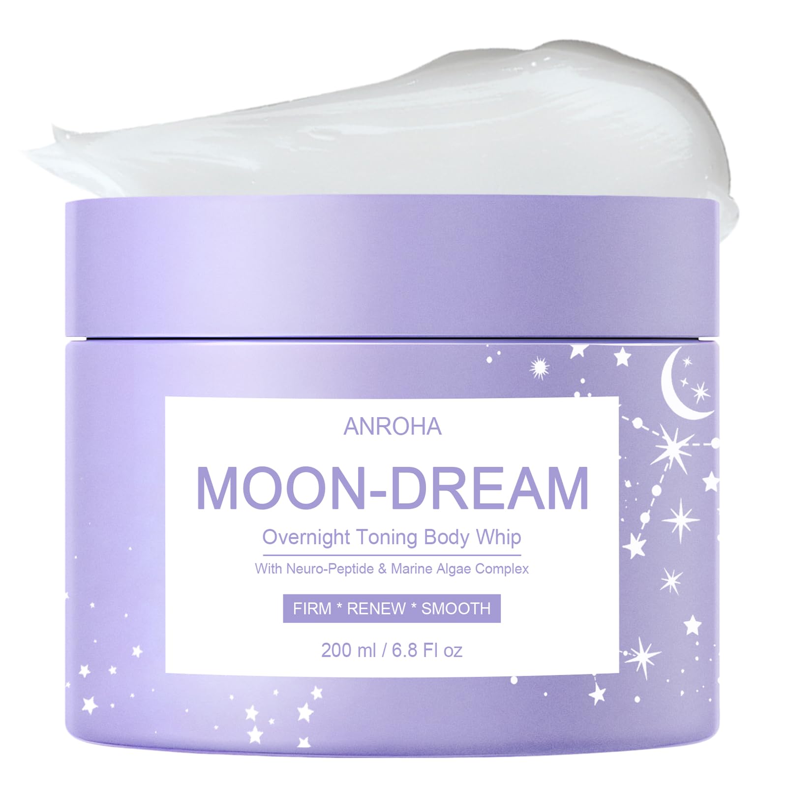 Neck contour area being massaged with Anroha Moon Dream for lift potential.