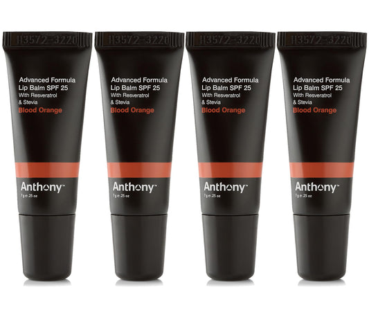 Anthony 25 SPF lip balm tube applying on lips with sun protection benefits