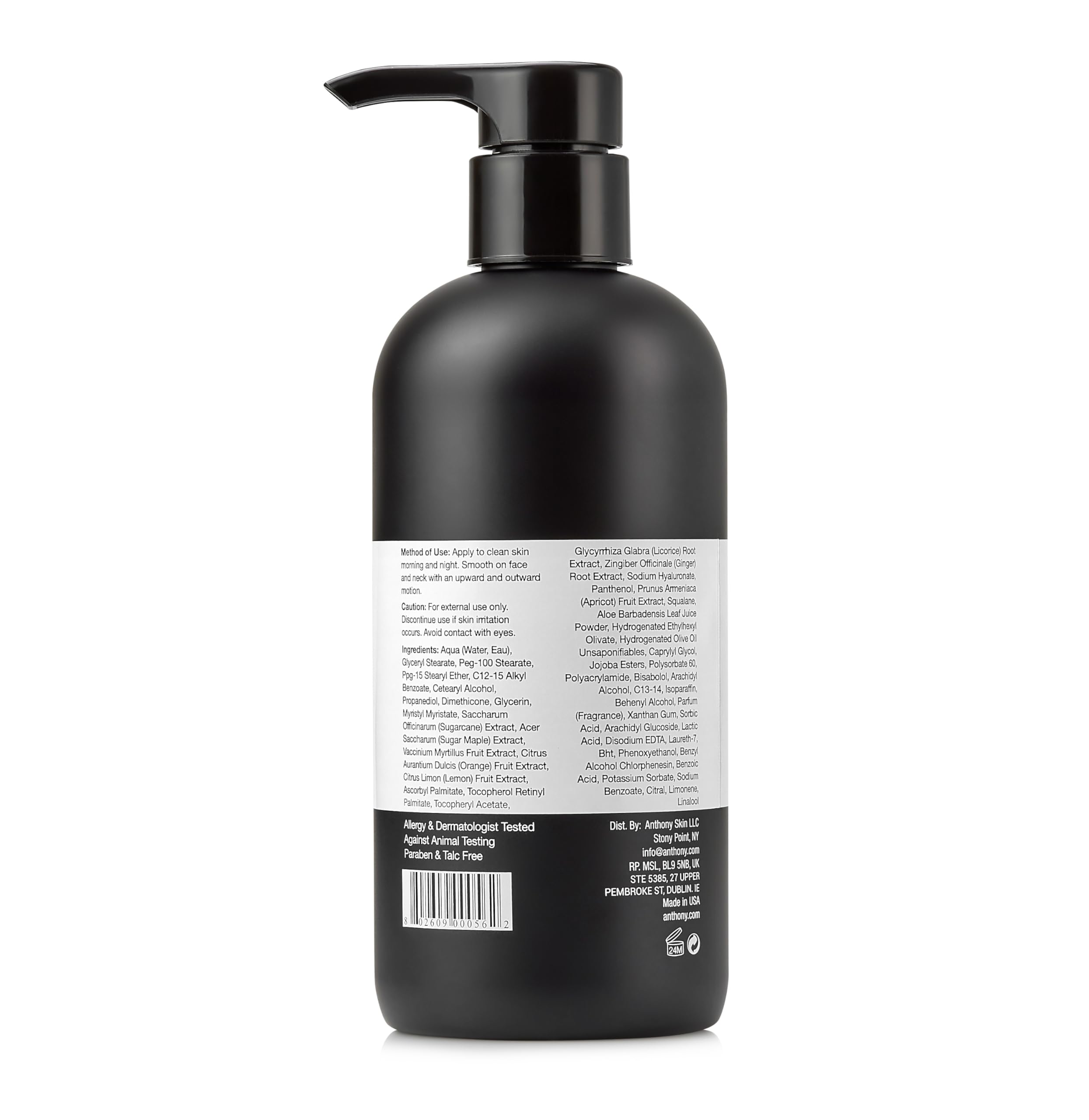 Anthony All-Purpose Facial Moisturizer hand dispense shows convenient daily use.
