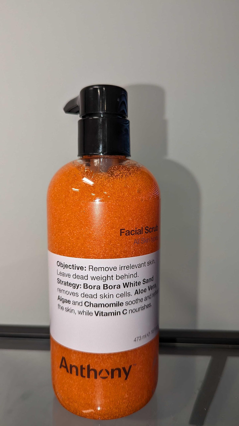 Anthony Facial Scrub barbershop display signals trusted grooming choice.