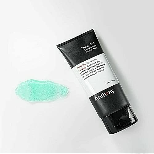 Anthony Shave Gel travel-ready 3-pack for grooming on the go.