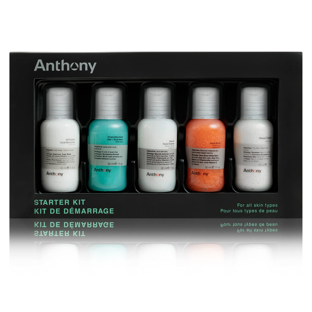Anthony Starter Kit Glycolic Cleanser: gentle exfoliation for smoother skin