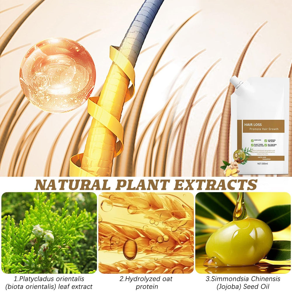 Anti-Hair Fall Shampoo suitable for all hair types, including curly.