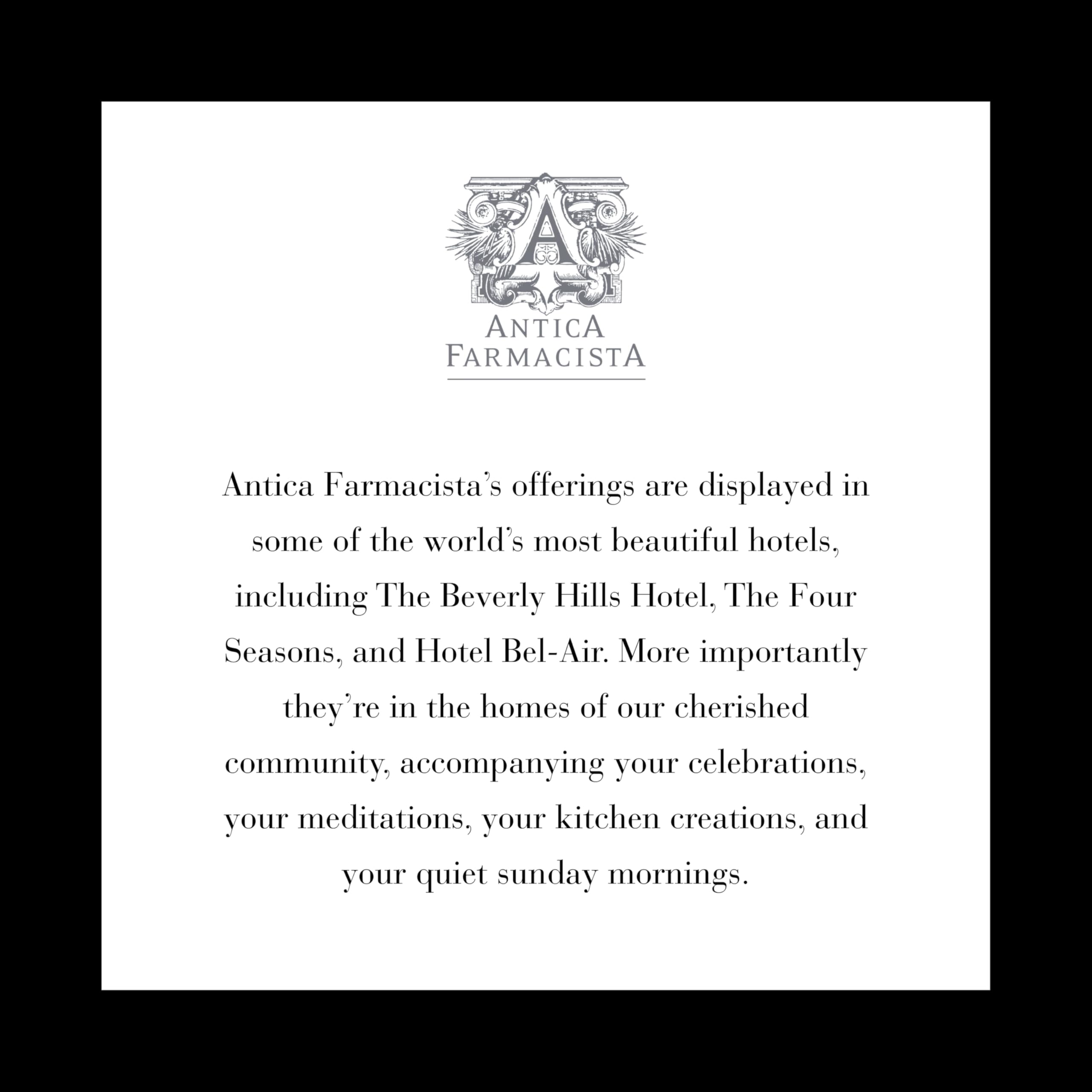 Antica Farmacista Bubble Bath Prosecco fragrance elevates atmosphere with elegant vanilla and florals
