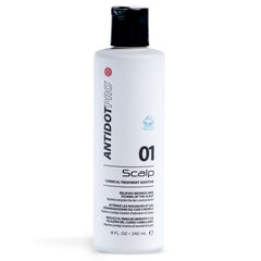 AntidotPro 01 Scalp bottle labeled for skin protection during color services