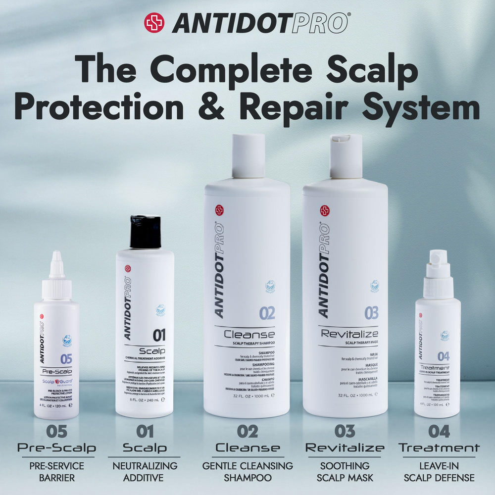 Finished service with calm scalp thanks to AntidotPro 01 Scalp protection