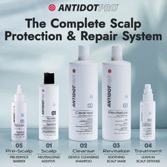Finished service with calm scalp thanks to AntidotPro 01 Scalp protection
