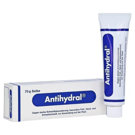 Antihydral Creme 70 g bottle for effective perspiration control on skin