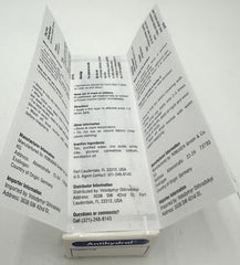 Packaging and label emphasize safe use on armpits, keeping skin comfortable