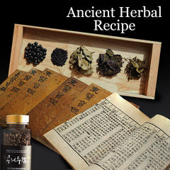 Antique Alive ROOTONIX black bean pellets highlight rich antioxidant heritage for hair health.