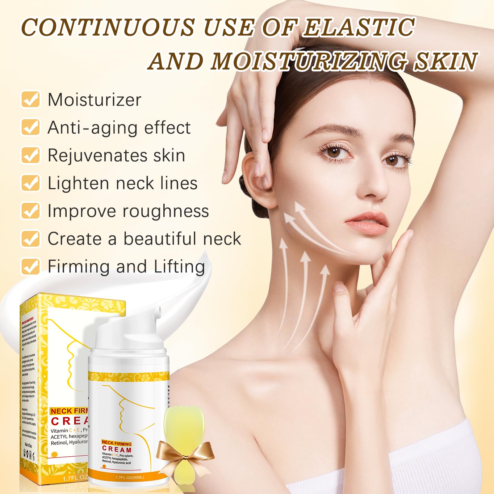 ANTIVP neck decollete hydration cream absorbed quickly for non greasy finish