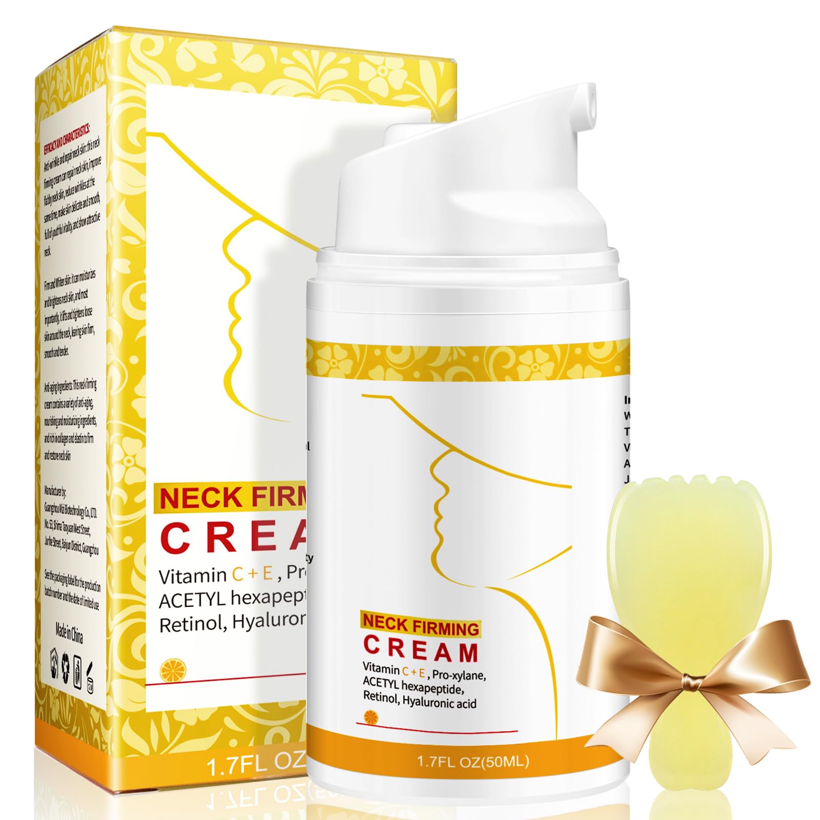 ANTIVP neck tightening cream bottle ready for application to hydrate and firm the neck