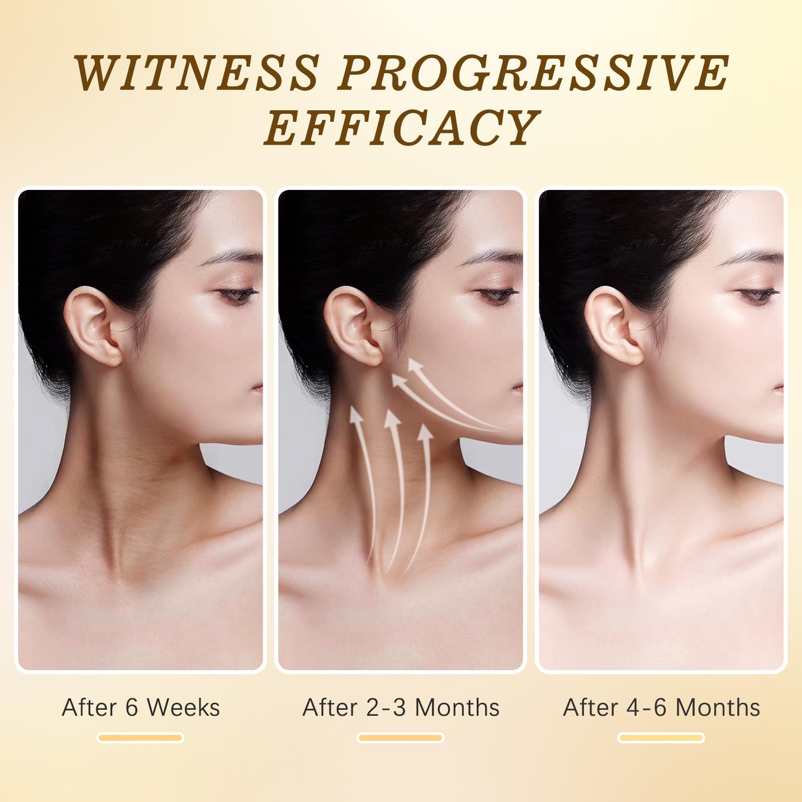 ANTIVP retinol neck firming cream in hand supporting moisture retention