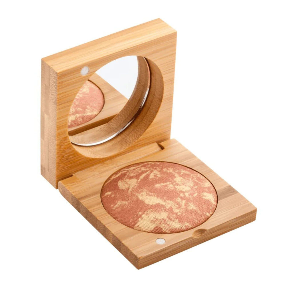 Antonym Cosmetics Baked Blush swirled texture detail for buildable color and glow