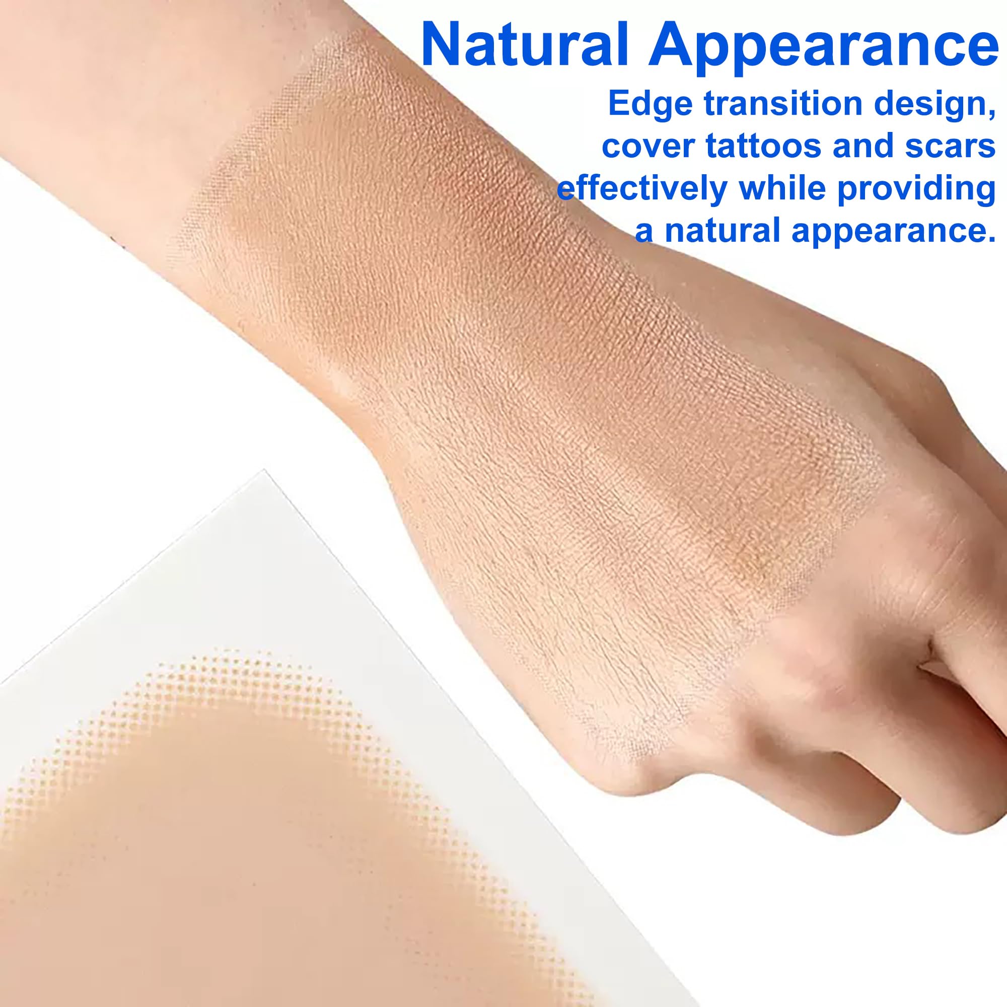 Anvosy close detail of patch edge blending smoothly into skin for invisible look