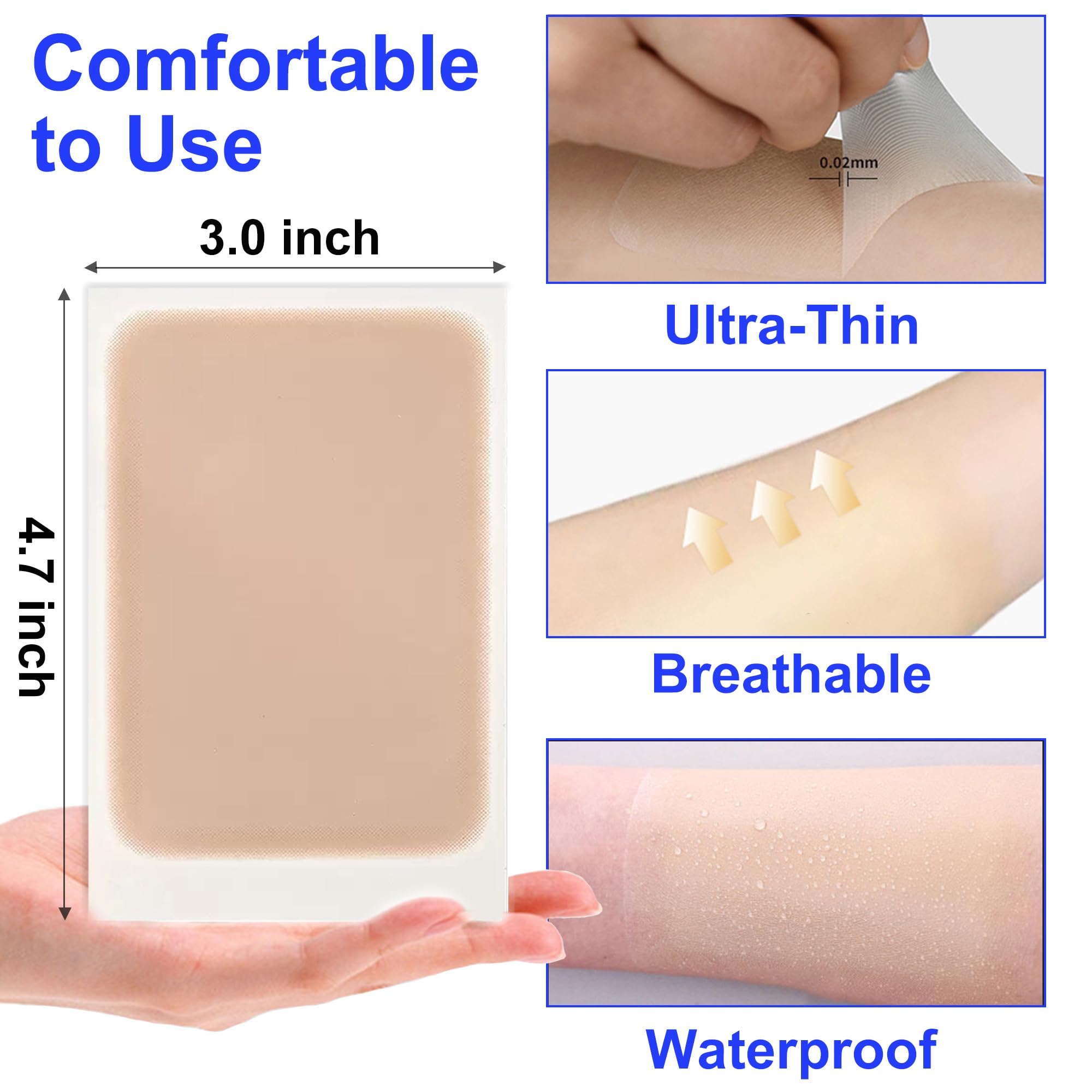 Anvosy patch applied on forearm demonstrating natural concealment benefit