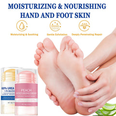 Anweina dry cracked feet becoming softer with regular use.