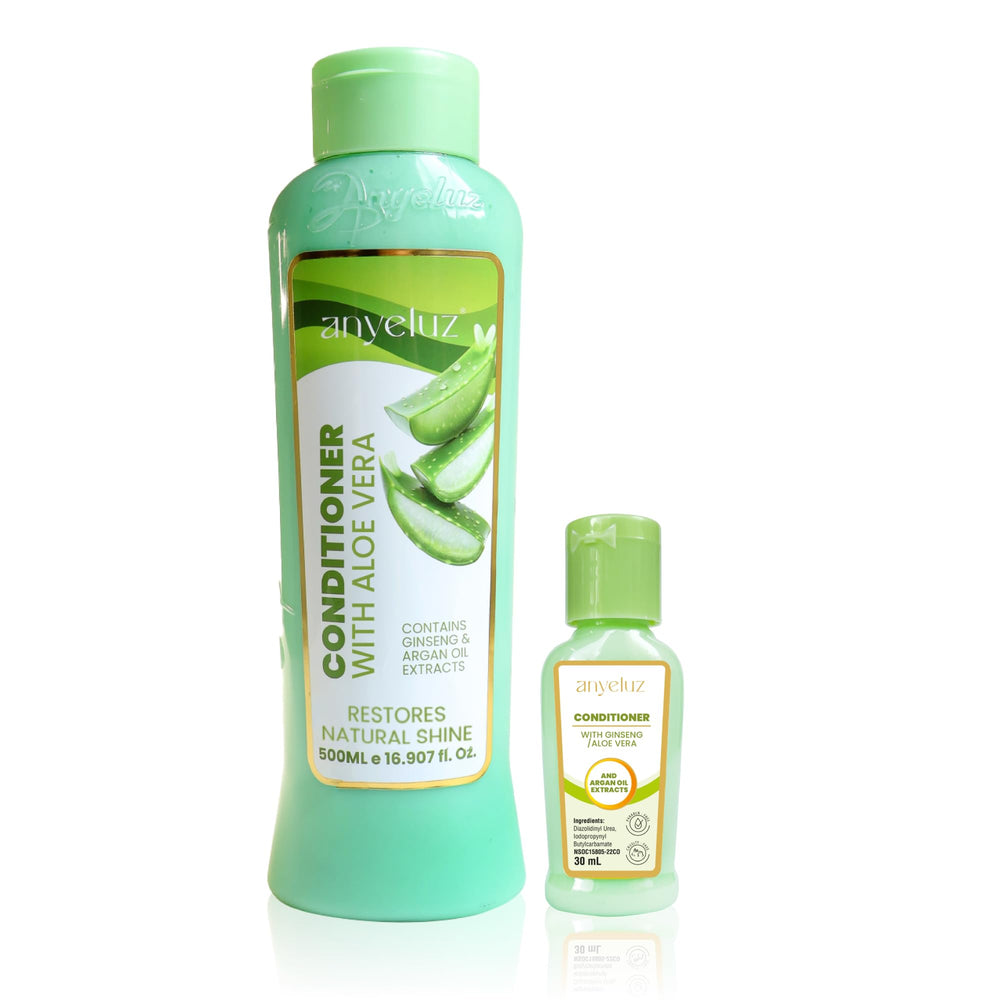 ANYELUZ Aloe Vera Argan Oil Conditioner full-size bottle for hydrated, manageable hair