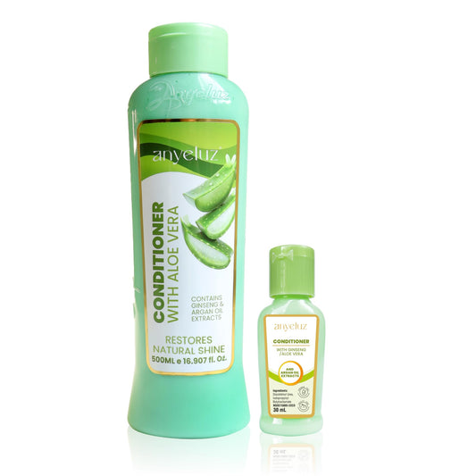 ANYELUZ Aloe Vera Argan Oil Conditioner full-size bottle for hydrated, manageable hair