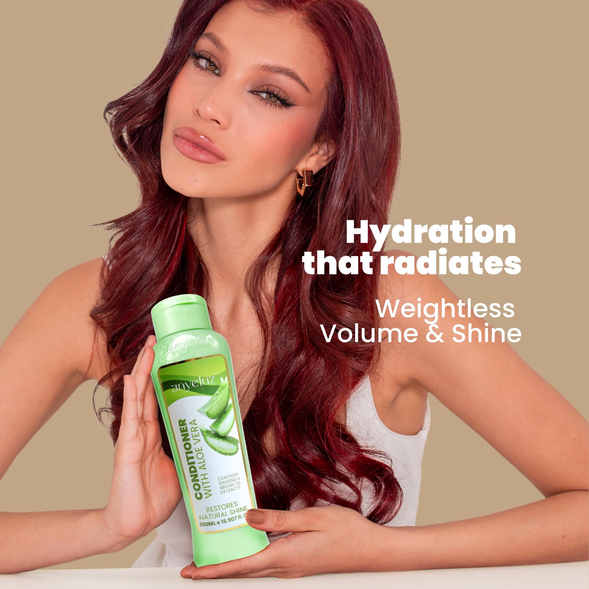 ANYELUZ Argan Oil Rich Formula Jar nourishes strands for resilience.