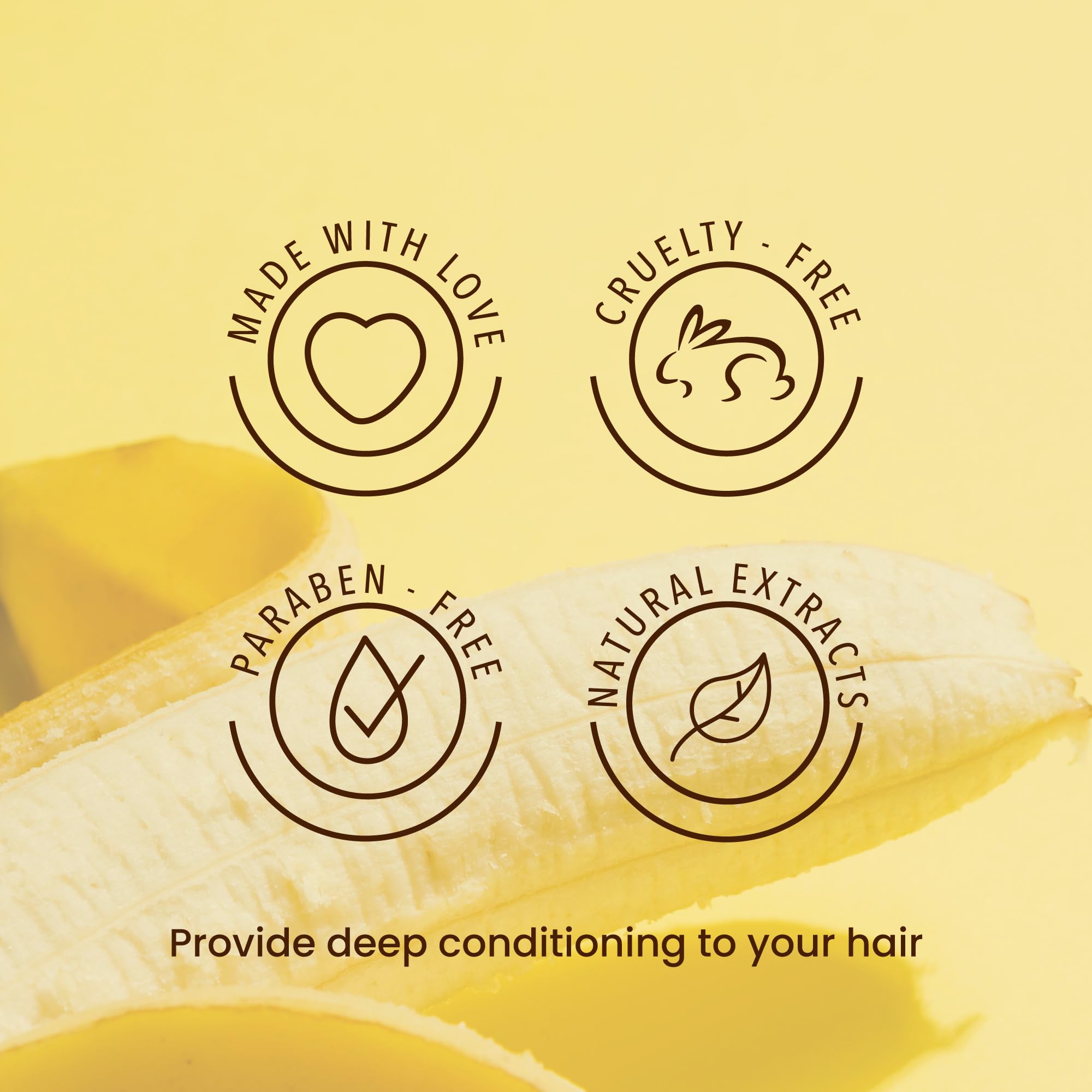 ANYELUZ Banana Conditioner label close-up highlighting natural oils