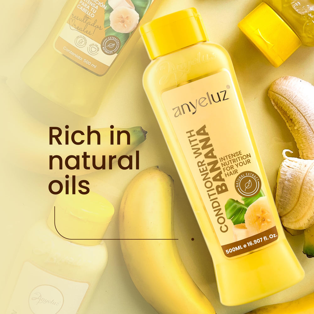 ANYELUZ Banana Conditioner enabling a pamper routine with detangling
