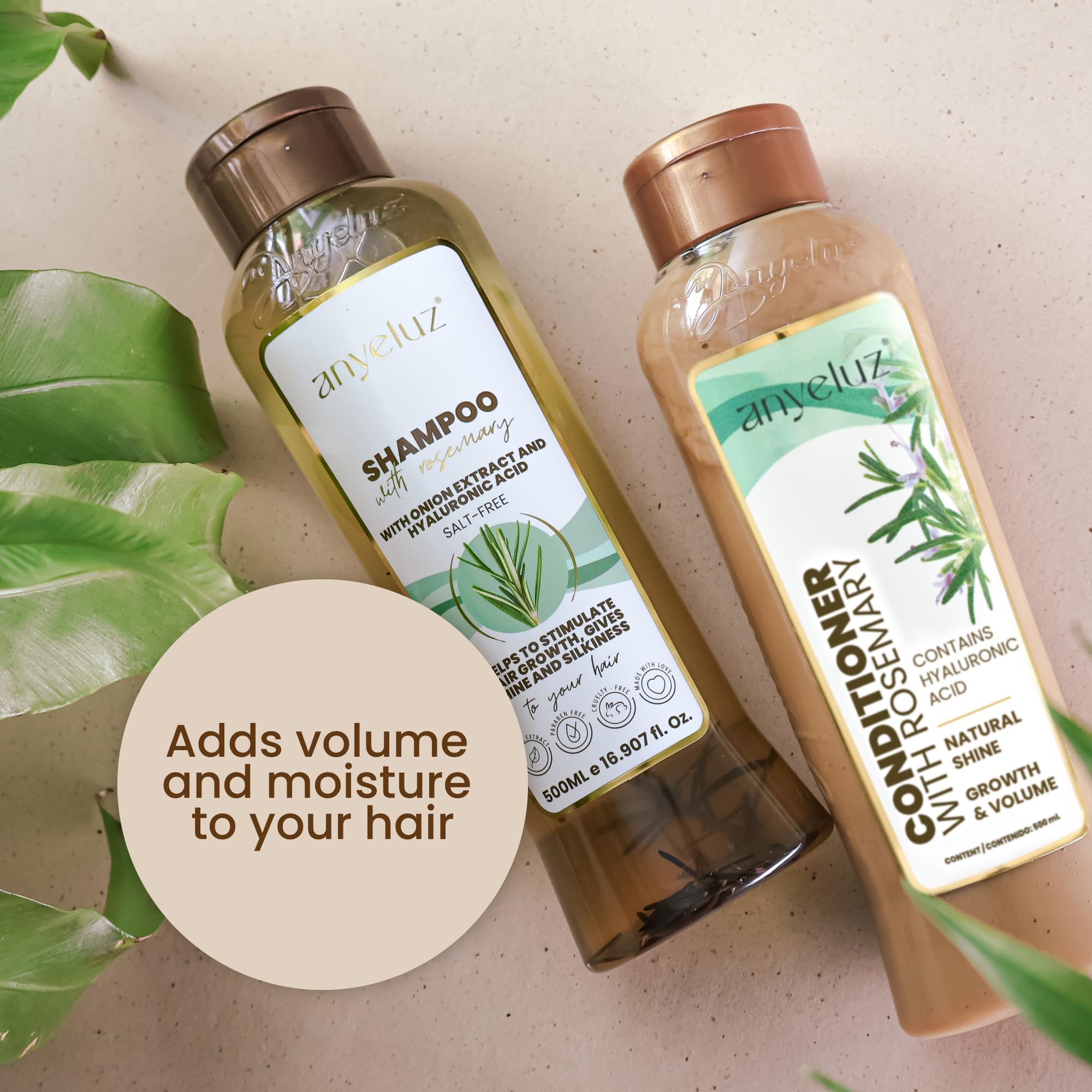 ANYELUZ hair shine close-up reveals radiant, healthy-looking strands.