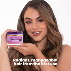 Anyeluz Onion Hair Mask color-treated hair showcase with vibrant look