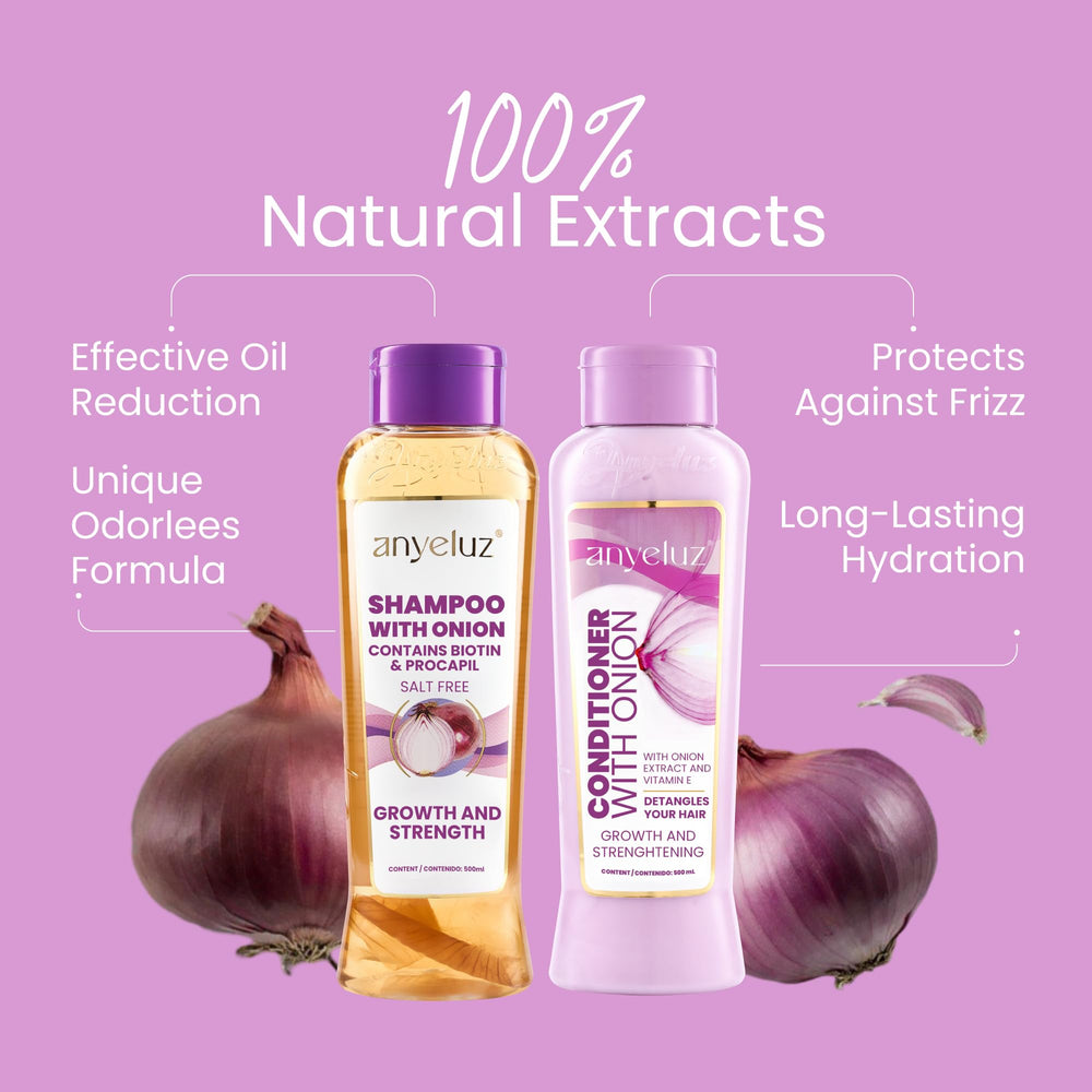 Anyeluz onion-shampoo-lather delivers rich cleanse without heaviness.