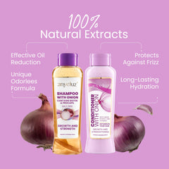 Anyeluz onion-shampoo-lather delivers rich cleanse without heaviness.