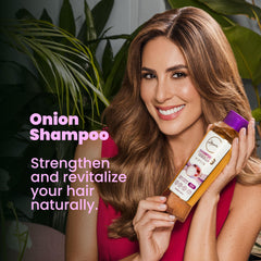 Anyeluz Onion Shampoo for oily hair, deeply cleans and controls oil