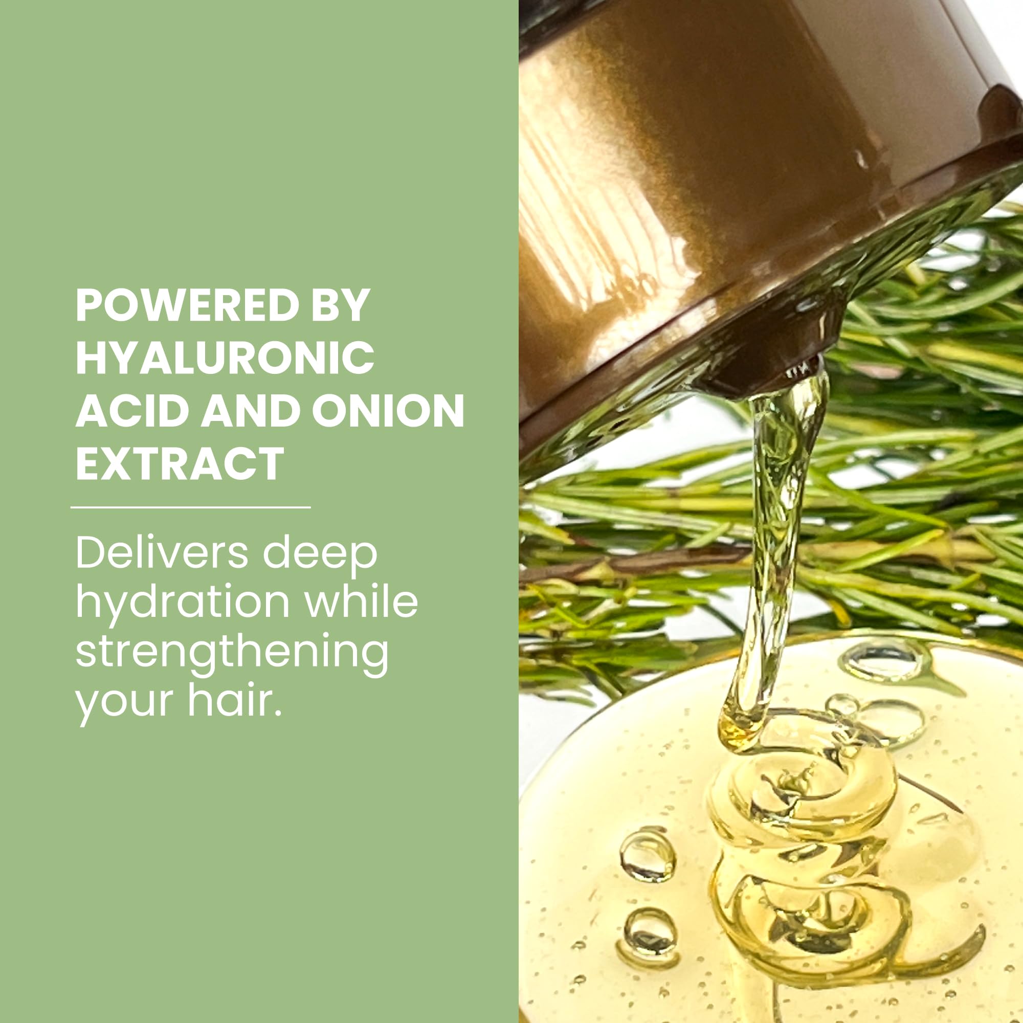 Hair after use shows volume and natural shine with Anyeluz Rosemary Shampoo