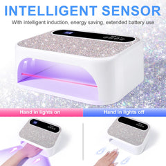 ANYINS LED Nail Lamp removable base eases cleaning and setup