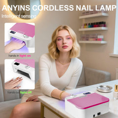 ANYINS UV Nail Lamp 120W timer settings offer flexible curing