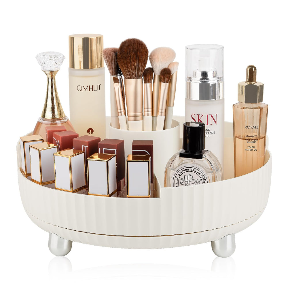 Anyoifax makeup-perfume organizer tray rotating for quick vanity access