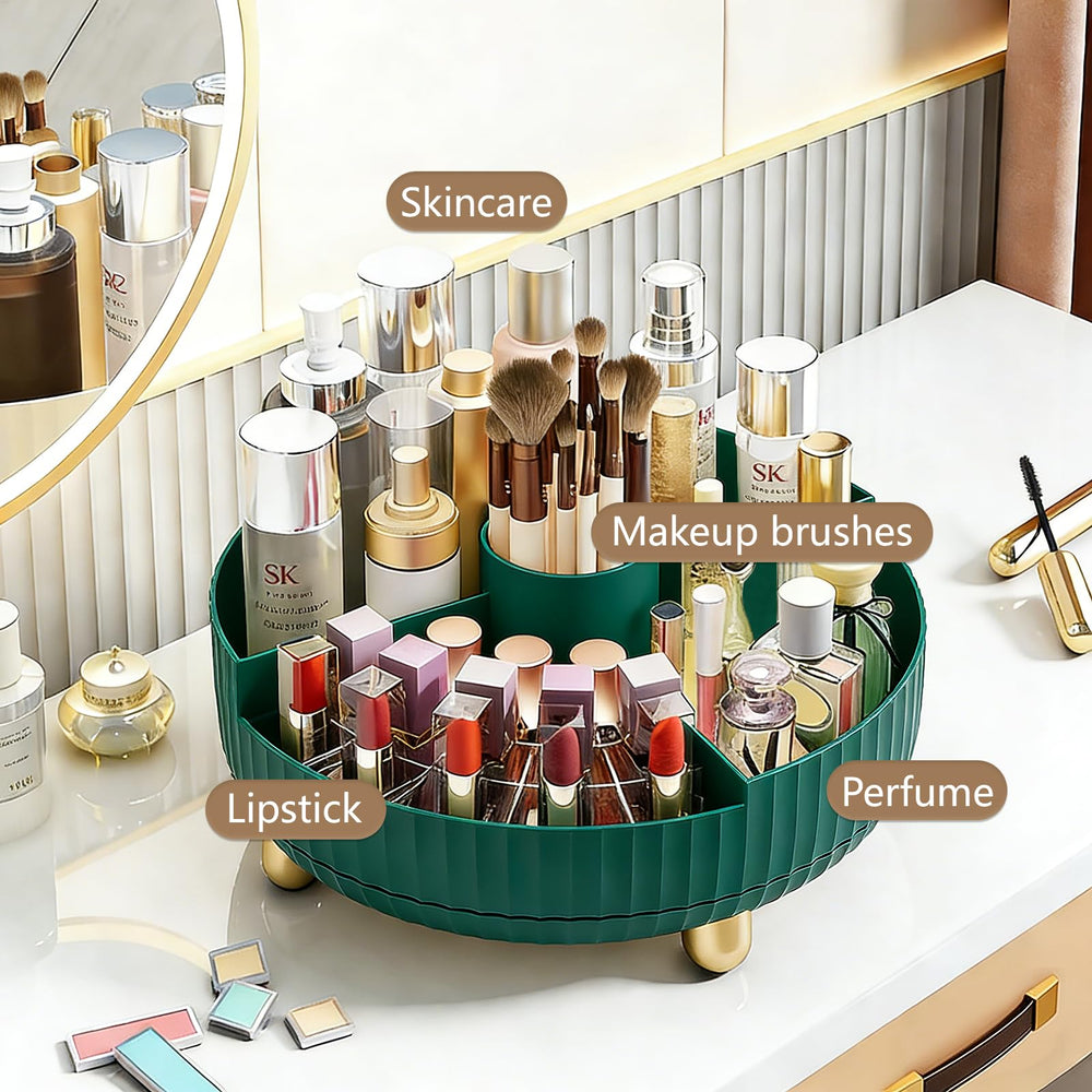 Anyoifax rotating lazy susan for dresser provides smooth spin