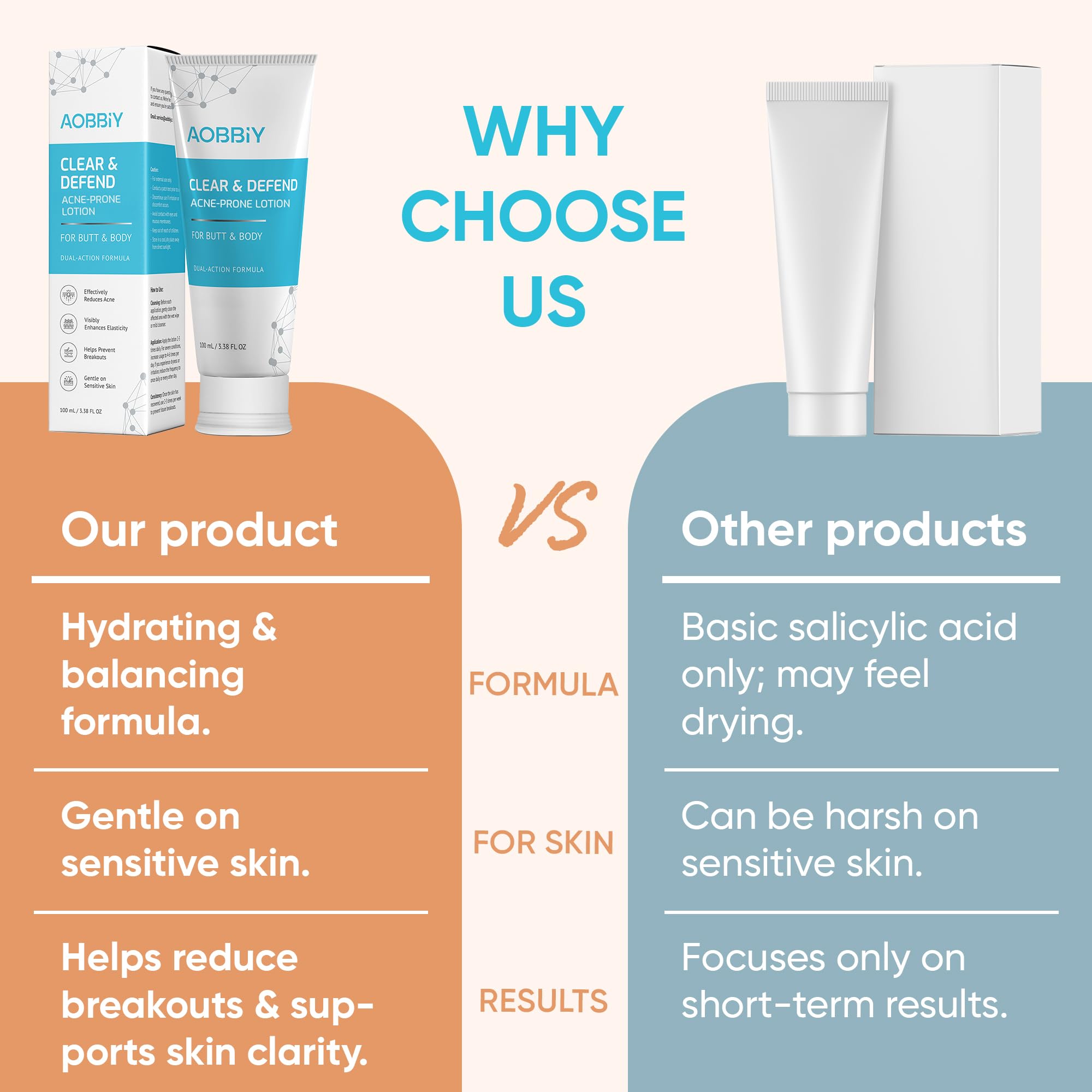 Aobbiy hydrating ingredients highlight gentle daily care for sensitive skin.