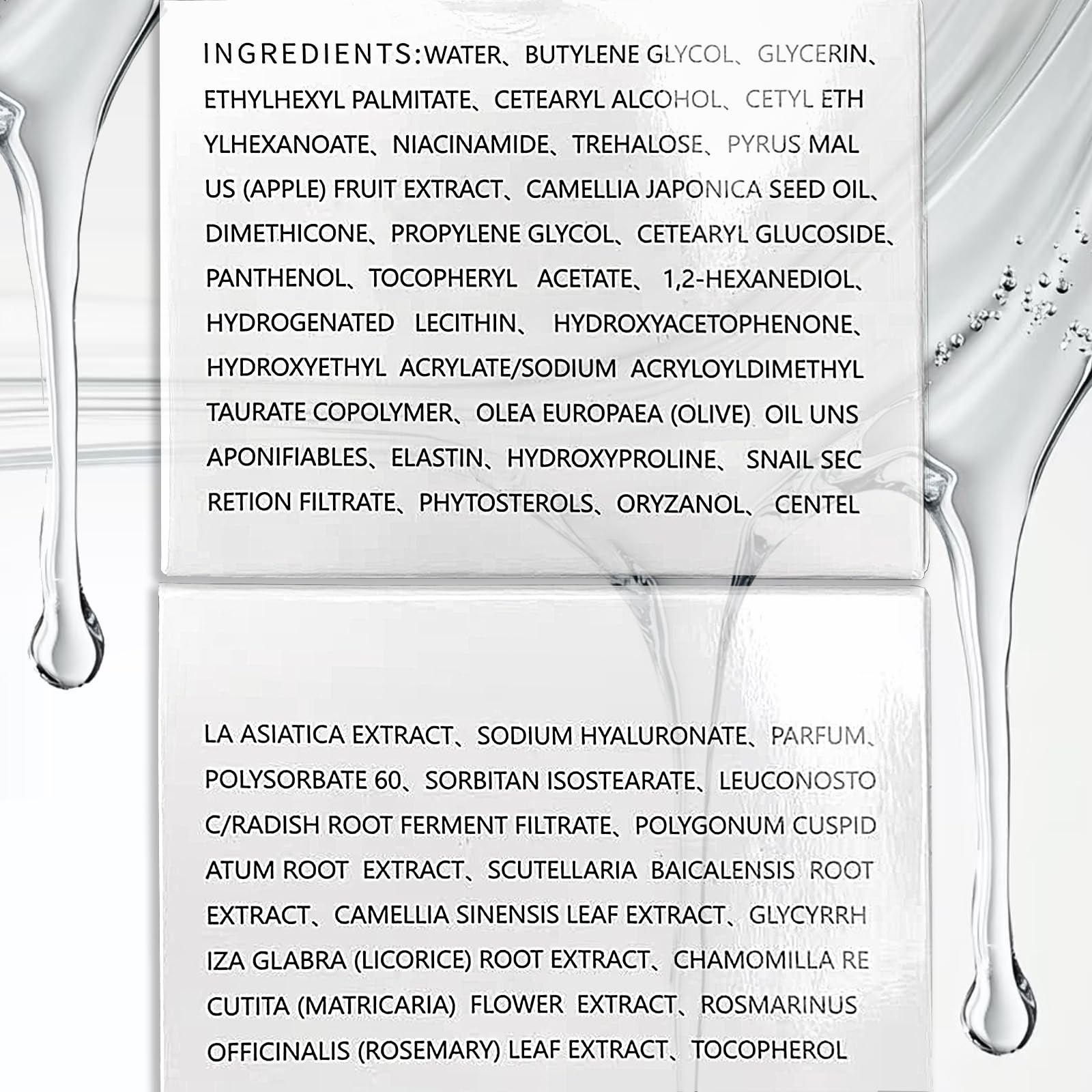 Aobenz Snail Mucin Moisturizer highlights 68% snail mucin for hydration and renewal