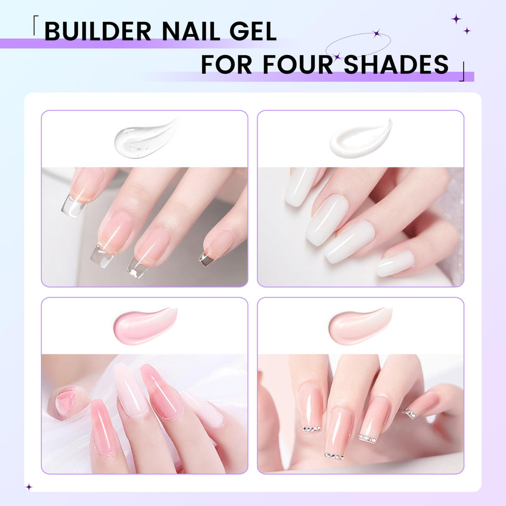 AOBOO Finger Secret 3D sculpting colors in white transparent and nude tones.