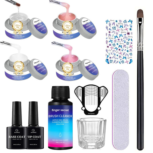 AOBOO Finger Secret Builder Gel kit packaging for at-home nail art.