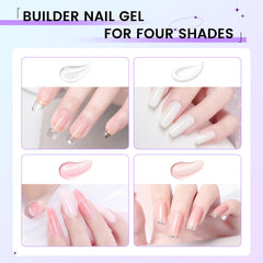 AOBOO Solid Builder Gel provides durable protective layer for everyday nails.