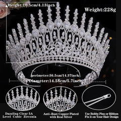 Aoligrace rose-gold finish crown complementing formal and festive looks