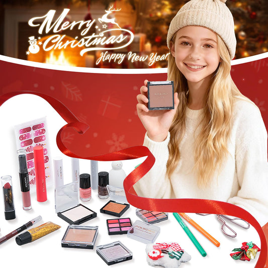 Aolikoko eyeshadow palette advent calendar 24 days for quick festive eye looks on-the-go.